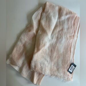 NWT Pastel Pink Linen Scarf